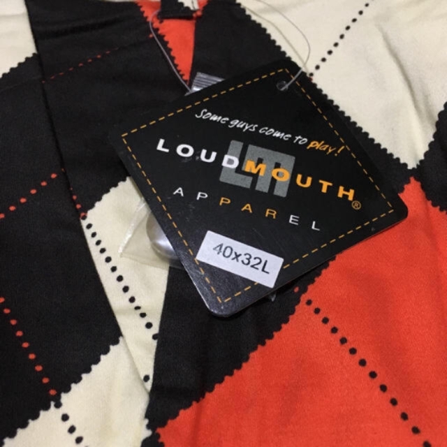 Loudmouth(ラウドマウス)のラウドマウス パンツ LOUDMOUTH ゴルフ 新品 大きいサイズ 総柄 2点 スポーツ/アウトドアのゴルフ(ウエア)の商品写真