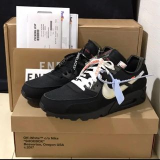 オフホワイト エアマックス90 スニーカー(メンズ)(ブラック/黒色系