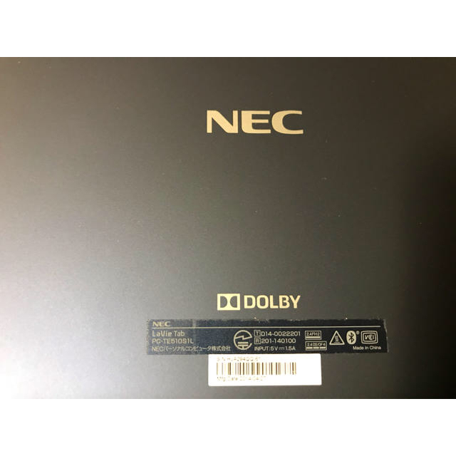 ＮＥＣ タブレット　Wi-Fiモデル  NEC LaVietab