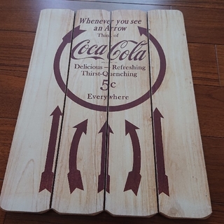 コカコーラ(コカ・コーラ)のコカコーラ 木製看板(その他)