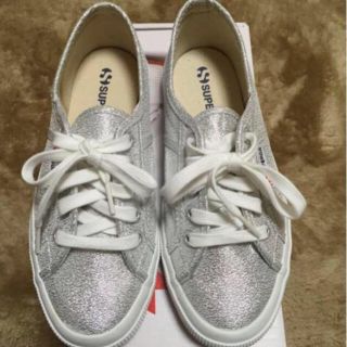 スペルガ(SUPERGA)のスペルガ スニーカー☆シルバー試着のみ(スニーカー)