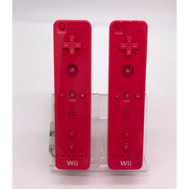 Wii(ウィー)のWiiリモコン (ピンク) (「Wiiリモコンジャケット」同梱) エンタメ/ホビーの雑誌(ゲーム)の商品写真