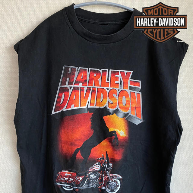 Harley Davidson - ハーレーダビッドソン タンクトップ ノースリーブ 90s ヴィンテージの通販 by 古着屋あゆ☆｜ハーレー