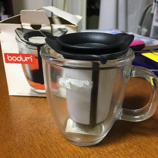 ボダム(bodum)のRinRin様専用　ボダム　茶こし付きマグカップ(食器)