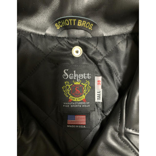 schott(ショット)のschott 613ust 38size メンズのジャケット/アウター(ライダースジャケット)の商品写真