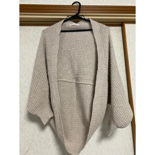 ローリーズファーム(LOWRYS FARM)のローリーズファーム  カーディガン ベージュ　モモンガ　春服 羽織り 古着 (カーディガン)