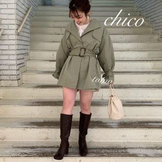 フーズフーチコ(who's who Chico)の春新作❁﻿フーズフーチコ　ボリューム袖ショートトレンチ(トレンチコート)