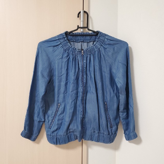 zampa(ザンパ)のデニム風ブルゾン レディースのジャケット/アウター(ブルゾン)の商品写真