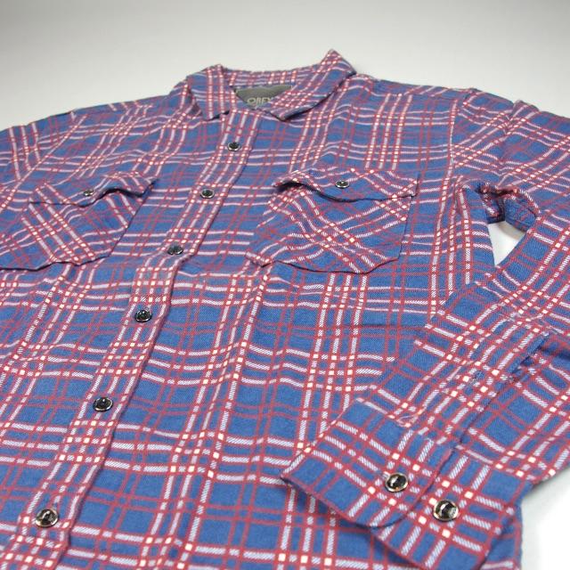 新品 OBEY L/S CHECK BUTTON SHIRTS / RED 2