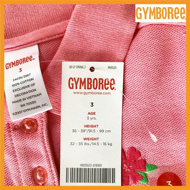 GYMBOREE(ジンボリー)の新品未使用 ジンボリー ピンク 半袖ポロシャツ 女の子 100cm 3歳 キッズ/ベビー/マタニティのキッズ服女の子用(90cm~)(ブラウス)の商品写真