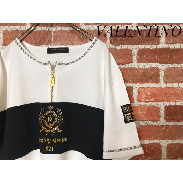 VALENTINO(ヴァレンティノ)の【正規品】VALENTINO ヴァレンティノ ハーフジップ 半袖シャツ メンズのトップス(Tシャツ/カットソー(半袖/袖なし))の商品写真