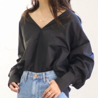 スピックアンドスパン(Spick & Span)のcity shop サテンスキッパーブラウス(シャツ/ブラウス(長袖/七分))