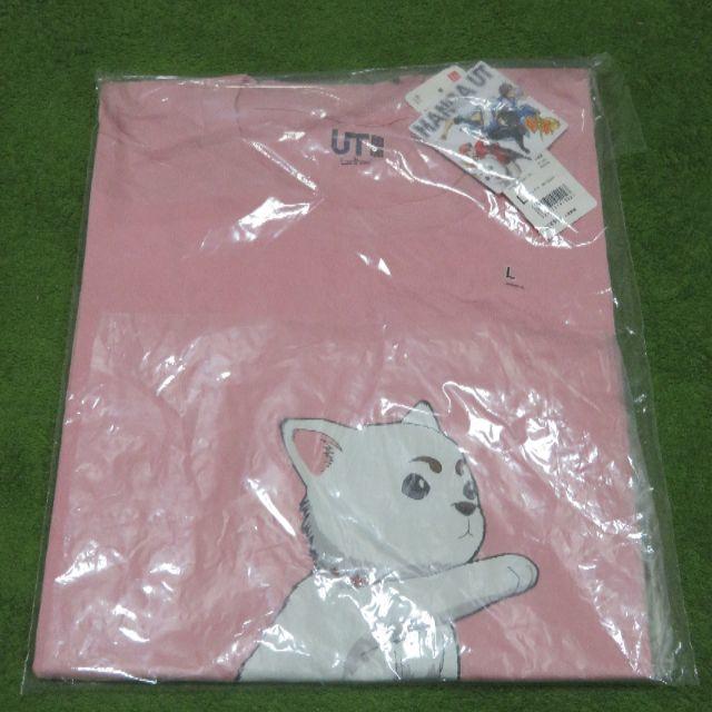 UNIQLO(ユニクロ)の新品 Lサイズ Tシャツ MANGA UT 銀魂 ピンク メンズのトップス(Tシャツ/カットソー(半袖/袖なし))の商品写真