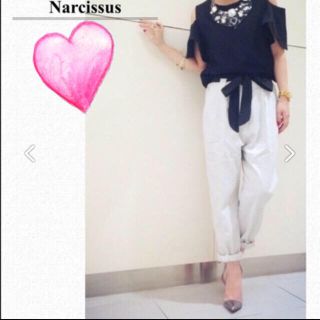 ナルシス(Narcissus)の◇リボンベルトストライプパンツ◇(カジュアルパンツ)