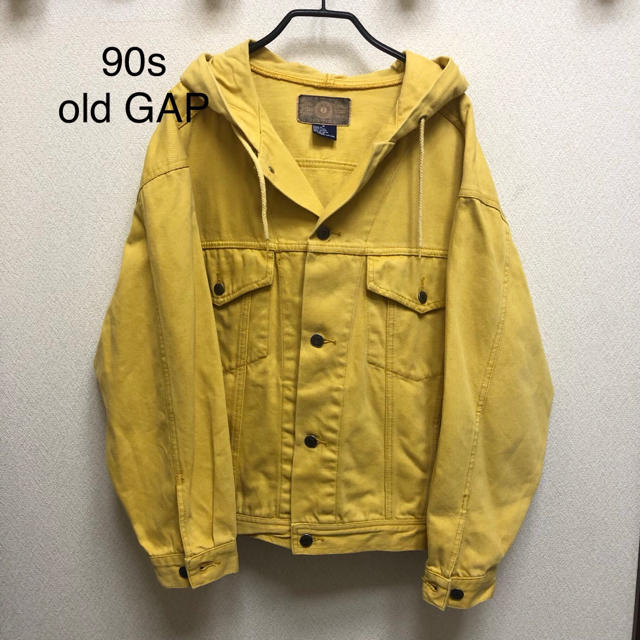 GAP(ギャップ)の希少 old GAP カラーデニム フード付き Gジャン デニムジャケット メンズのジャケット/アウター(Gジャン/デニムジャケット)の商品写真