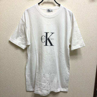 シーケーカルバンクライン(ck Calvin Klein)の良品 90s CK カルバンクライン ロゴ Ｔシャツ Ｌ(Tシャツ/カットソー(半袖/袖なし))