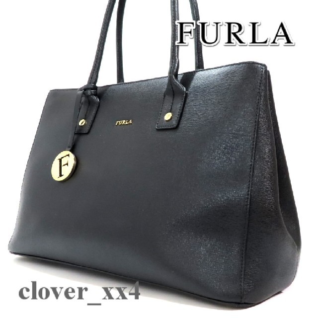 Furla - フルラ トートバッグ A4 中古 ブラック 黒 レザー FURLA バッグの通販 by 🍀clover's galler🍀