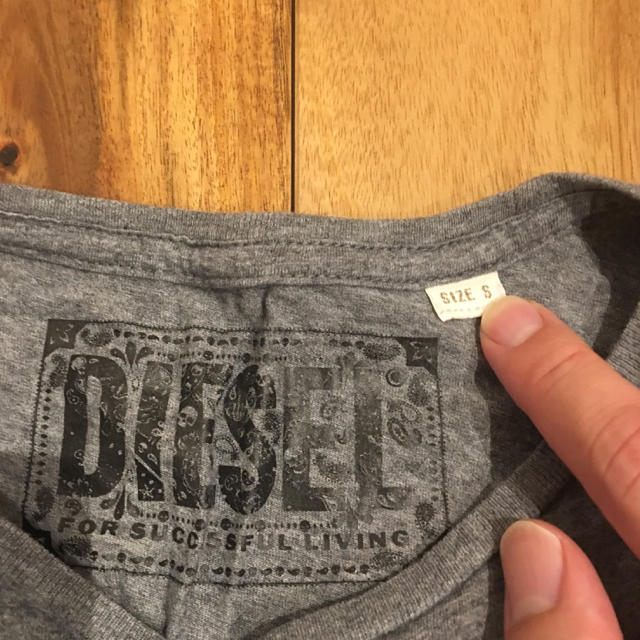 DIESEL(ディーゼル)のDIESEL Tシャツ グレー Sサイズ メンズのトップス(Tシャツ/カットソー(半袖/袖なし))の商品写真