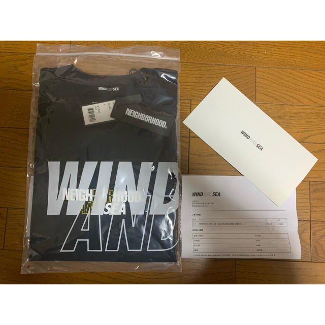 NEIGHBORHOOD(ネイバーフッド)のWIND AND SEA NEIGHBORHOOD TEE BLACK L メンズのトップス(Tシャツ/カットソー(半袖/袖なし))の商品写真