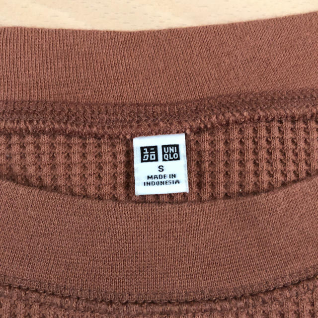 UNIQLO(ユニクロ)のUNIQLO ユニクロ ワッフルクルーネックT 7分袖 レディースのトップス(カットソー(長袖/七分))の商品写真