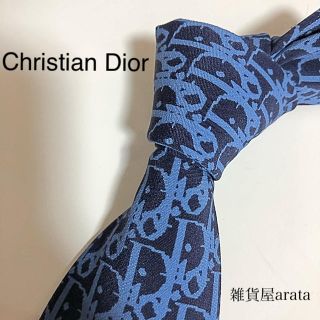 クリスチャンディオール(Christian Dior)のChristian Dior ネクタイ 青 柄 CD4(ネクタイ)