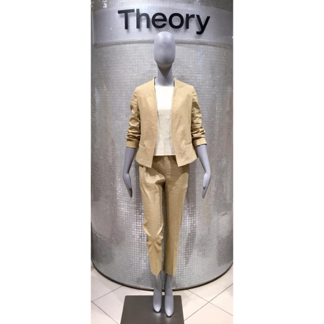 theory(セオリー)のTheory  19SS リネンジャケット ベージュ レディースのジャケット/アウター(ノーカラージャケット)の商品写真