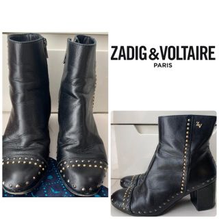 ザディグエヴォルテール(Zadig&Voltaire)のゆか様専用ページです♡ZADIG&VOLTAIRE ブラックレザー  スタッズ(ブーツ)