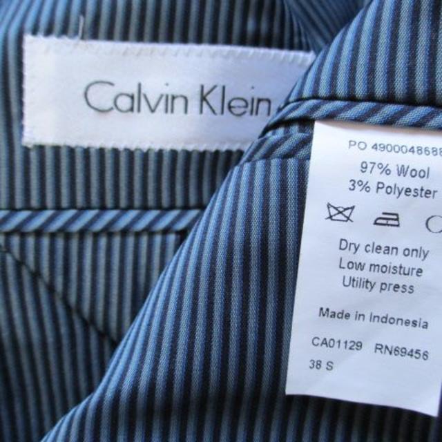 Calvin Klein(カルバンクライン)のカルバンクライン CK 濃紺 ジャケット 38/S 美品 メンズのジャケット/アウター(テーラードジャケット)の商品写真