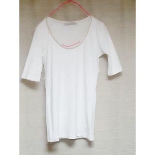 ブルネロクチネリ(BRUNELLO CUCINELLI)のファビアナフィリッピ　ホワイト　カットソー　Ｔシャツ(Tシャツ(半袖/袖なし))