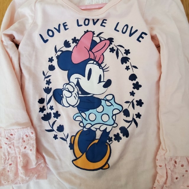 Disney(ディズニー)のディズニー　ミニーマウス　Tシャツ キッズ/ベビー/マタニティのキッズ服女の子用(90cm~)(Tシャツ/カットソー)の商品写真