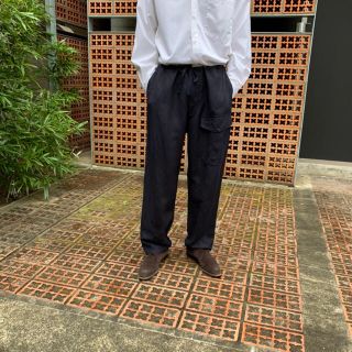 COMOLI - 週末値下 COMOLI ドローストリングパンツ ヴィスコースリネン