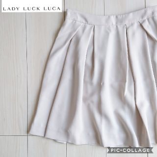 ルカ(LUCA)の【LUCA/LADY LUCK LUCA】極美品◎日本製＊シンプルフレアスカート(ひざ丈スカート)