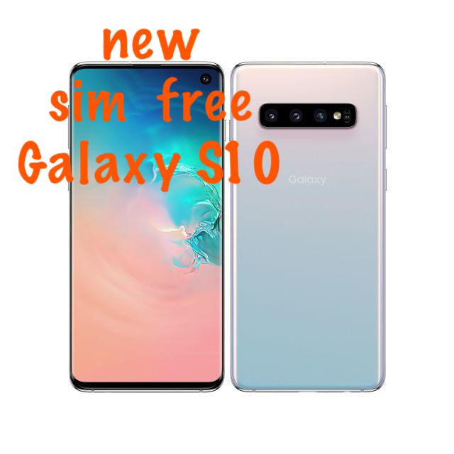 新品　未使用　Galaxy S10 simフリー スマートフォン　ホワイト