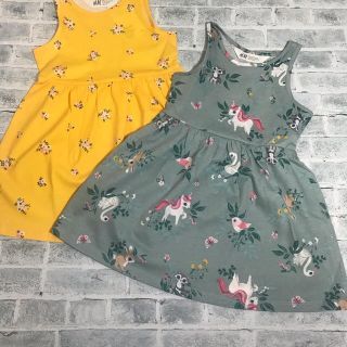 エイチアンドエム(H&M)の☀︎H&M120/130cmどちらも可愛いワンピース(ワンピース)