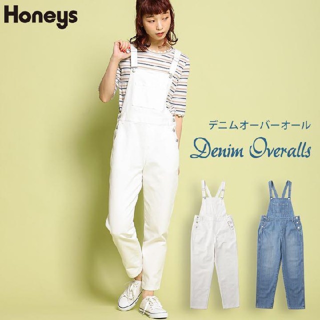 HONEYS - 【ハニーズ／Honeys】デニムオーバーオールSの通販 by shop DD｜ハニーズならラクマ