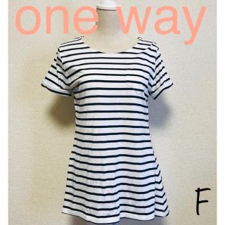 ワンウェイ(one*way)のONE WAY バックリボン Tシャツ(Tシャツ(半袖/袖なし))