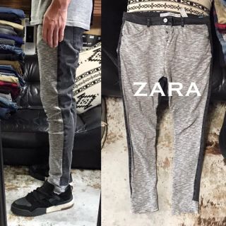 ザラ(ZARA)の美品／希少モデル《★ ZARA ★》スウェット切り返しストレッチスキニーデニム (デニム/ジーンズ)