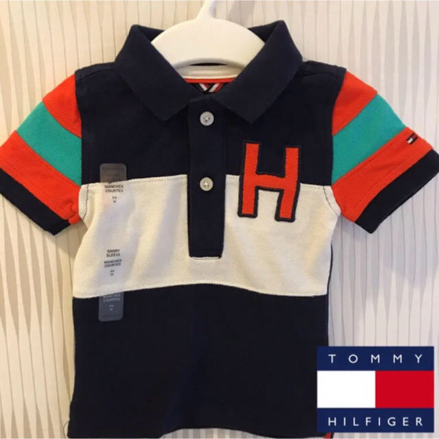 TOMMY HILFIGER(トミーヒルフィガー)の新品★3-6M★TOMMY HILFIGER 半袖シャツ ◡̈♥︎ キッズ/ベビー/マタニティのベビー服(~85cm)(Ｔシャツ)の商品写真