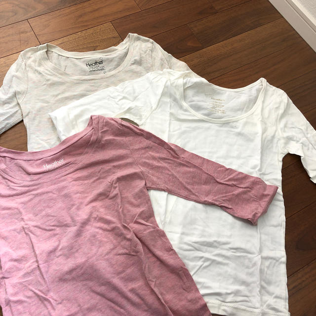 heather(ヘザー)の新品！ヘザー七分袖Tシャツセット レディースのトップス(Tシャツ(長袖/七分))の商品写真