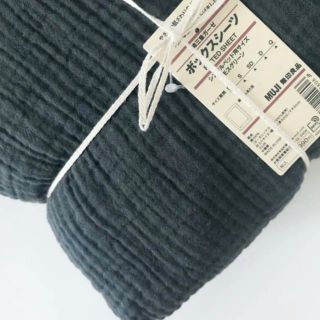 ムジルシリョウヒン(MUJI (無印良品))の新品 無印良品 オーガニックコットン三重ガーゼボックスシーツ シングル(シーツ/カバー)