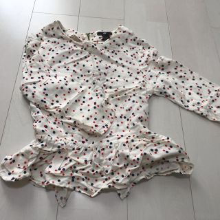 エイチアンドエム(H&M)のマルチカラー　ブラウス　カラフルドット(シャツ/ブラウス(長袖/七分))