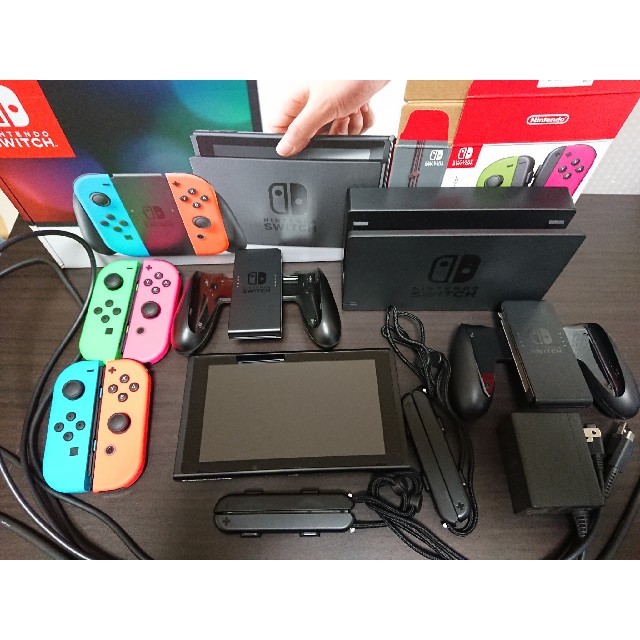 Nintendo switch ニンテンドースイッチ ネオンカラー セット