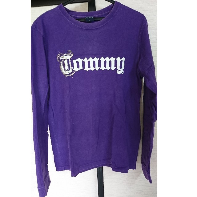 TOMMY(トミー)のTOMMYロゴ要りパープルロングTシャツ メンズのトップス(Tシャツ/カットソー(七分/長袖))の商品写真