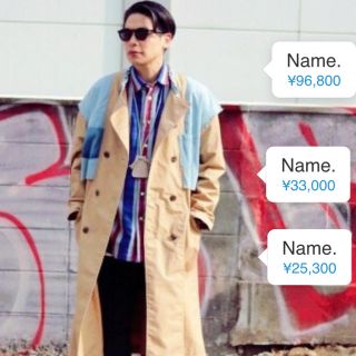 コモリ(COMOLI)のName. ネーム: WEATHER CLOTH TRENCH COAT(トレンチコート)