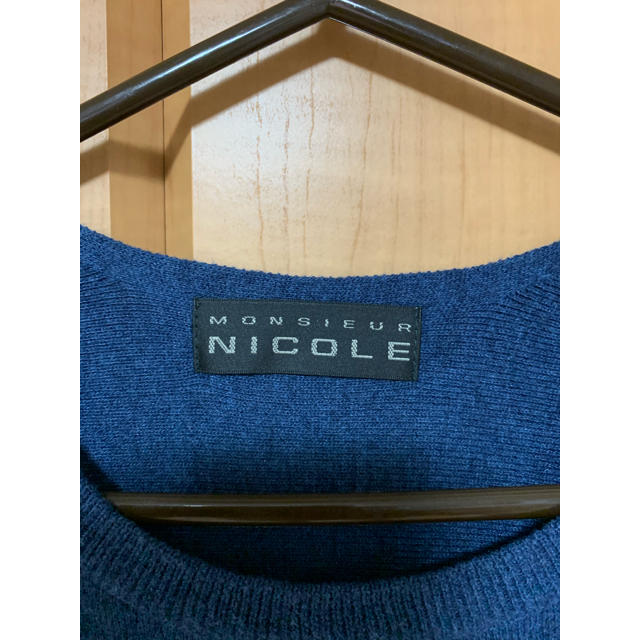 MONSIEUR NICOLE(ムッシュニコル)のムッシュニコル　ニットカットソー　 メンズのトップス(Tシャツ/カットソー(半袖/袖なし))の商品写真