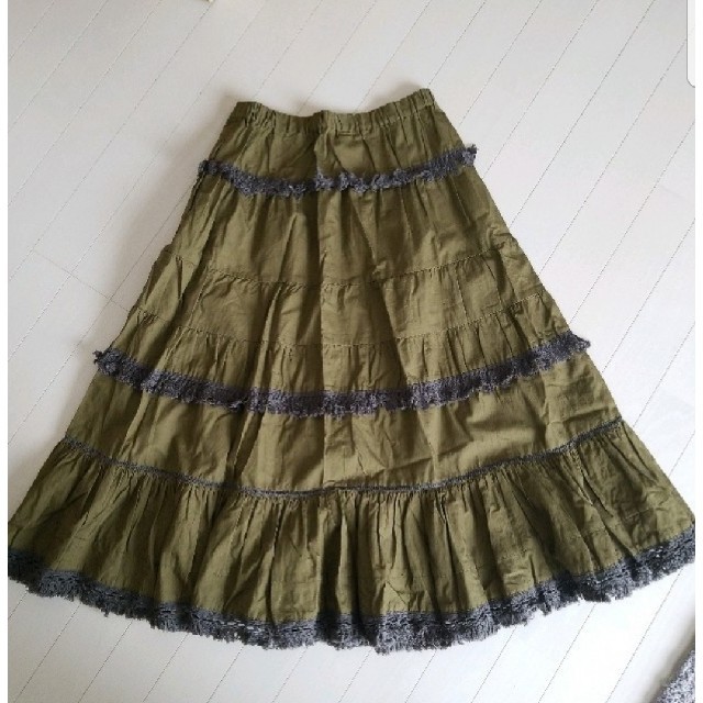 IENA(イエナ)のらら様専用❄️TorchonLaceティアードマキシスカート36 レディースのスカート(ロングスカート)の商品写真