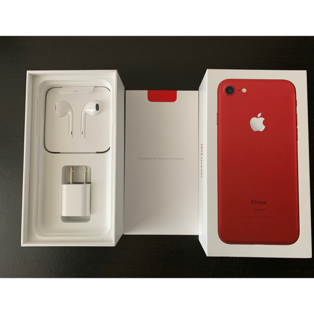 【良品】iPhone 7 RED 128gb SIMフリー