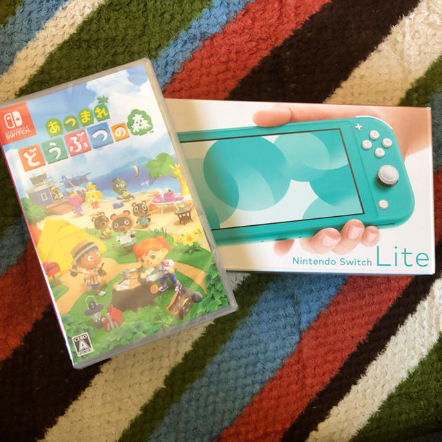 家庭用ゲーム機本体switch lite ターコイズ　どうぶつの森　セット