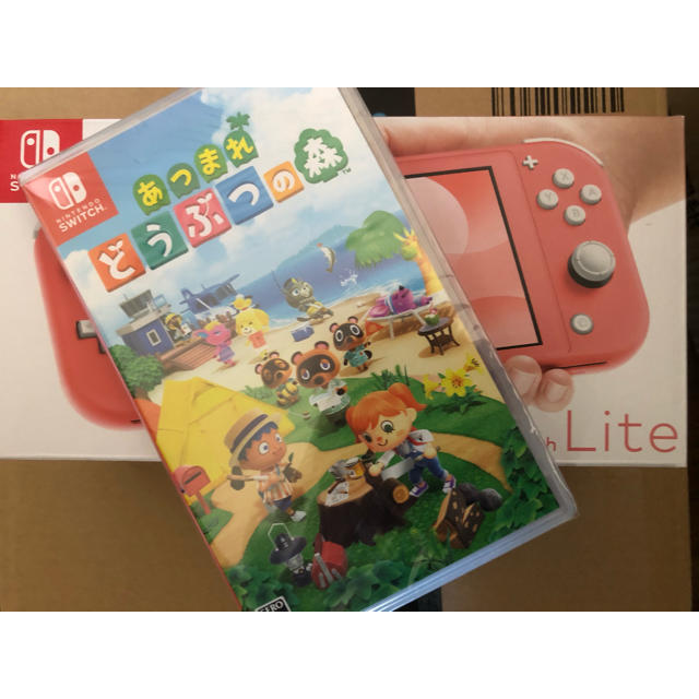 Switch Lite コーラルピンク どうぶつの森 セット 本体