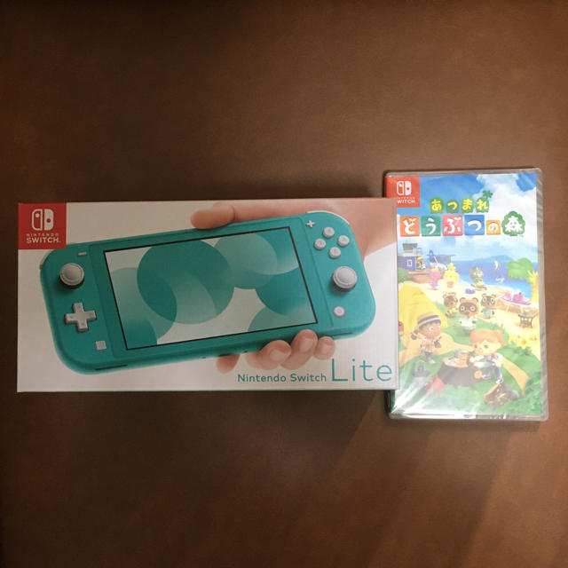 Switch lite ターコイズ　どうぶつの森 セット 新品未使用